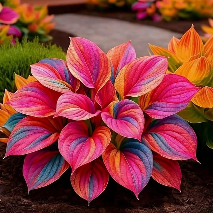 220+ Mixed Color Hosta Seeds for Planting - Hostas Seeds Rare Perennial, Flower Seed Beauties Easy to Grow Low Maintenance Heart Shaped Leaves Heart Hosta Plants for Outdoors Garden