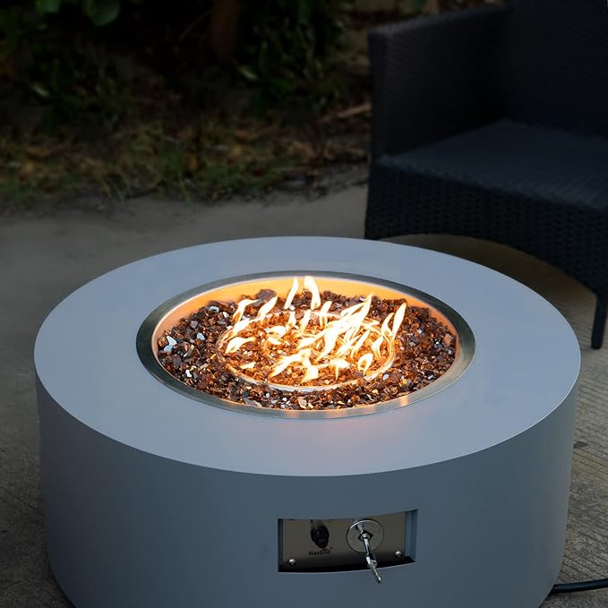 Stanbroil 12 Inch Round Fire Pit Burner Ring for Natural Gas & Propane Fire Pit Fireplace - 304 Stainless Steel Burner for Indoor & Outdoor, BTU 92,000 Max