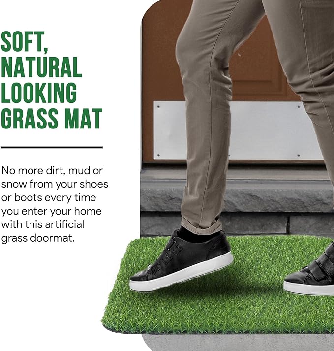 MAYSHINE Fake Grass for Dogs, Artificial Turf Grass Indoor Outdoor, Mat for Dogs Soft Blades, Cesped Artificial for Patios, Dog Astro Turf for Balcony, Quick Clean, Easy Rinse Patio Rug, 29.5"x17"