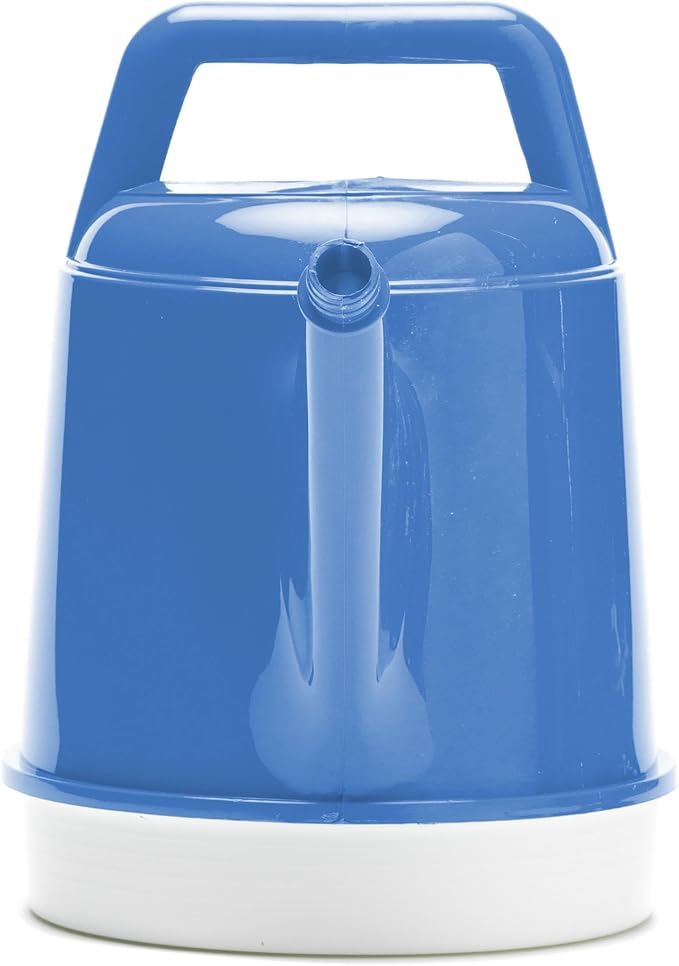 Bloem Deluxe 2 Gallon (256 Fl Oz) Peri-Blue Resin Watering Can for Indoor and Outdoor Use