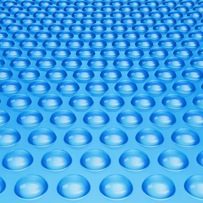 VEVOR Solar Pool Cover, 32 x 16 ft Rectangle Solar Blanket for Pools, 16 mil Solar Covers for Inground Above Ground Swimming Pool Solar, Blue