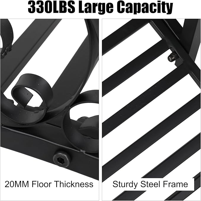 VINGLI 3.4ft Metal Garden Bridge, 330lbs Capacity Garden Bridges for Outdoors with Anti-Rust Coated Finish, Easy Assembly, Outdoor Decor Bridge for Garden Landscape, Backyard, Stream, Pond