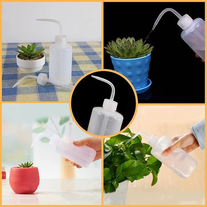 3 Pcs 500ml Squeeze Bottle Plant Watering Bottle Can, Plastic Succulent Watering Bottle Can for Indoor Plants