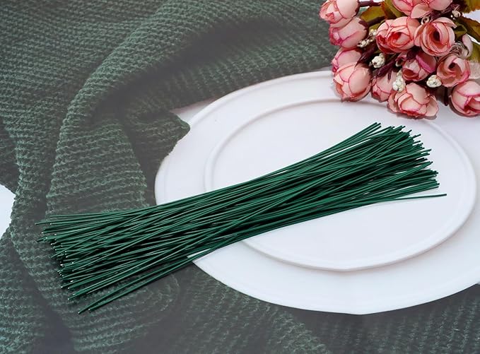 Tupalizy 8 Inch Reusable Cable Ties Wire Twist Ties Garden Twine for Plastic Bags Electronics Cords Organize Gardening Vines Climbing Plants Halloween Christmas Holiday Decors Crafts,50PCS,Dark Green
