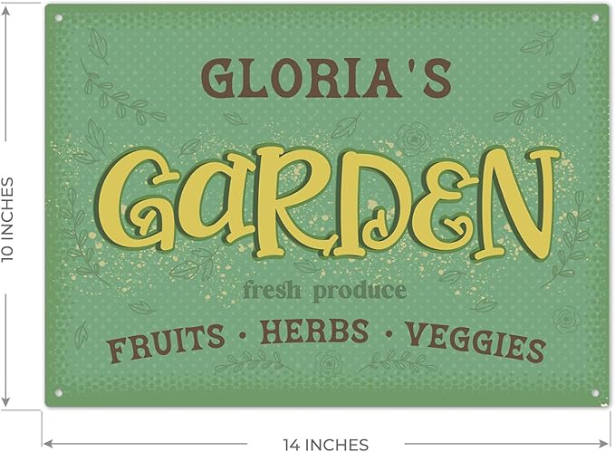 Custom Garden Signs, Holiday Season, Personalized Sign for Garden Decor Sign, 10x14 Inches, Rust Free .040 Aluminum, Fade Resistant, Made in USA by Sigo Signs
