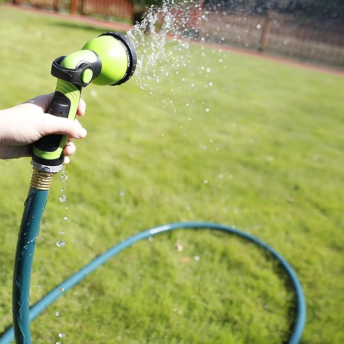 Worth Leader Garden Hose 3/4 in. x 50 ft. -No Kink, Flexible, Leakproof, Male/Female -Heavy Duty Durable 5 Layers PVC Rubber Lightweight Water Pipe for Gardening, Agriculture & Lawn Care -500PSI Burst
