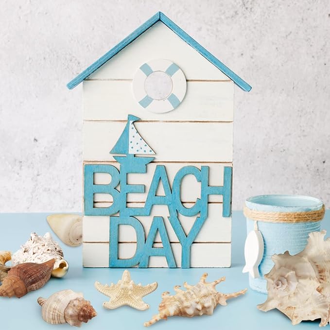 12 PCS Large Seashells Mixed Beach Sea Shells and Ocean Natural Starfish,Natural Colorful Sea Shells Starfish Up to 6.5 Inch, Perfect for Beach Theme Party Home Decor DIY Crafts Fish Tank Decorations
