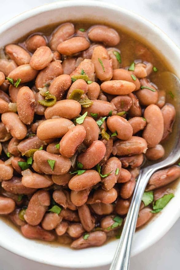 TomorrowSeeds - Pinto Bean Seeds - 90+ Count - for 2025 Planting Heirloom Spanish Speckled Bush Shell Broad Beans Garden Vegetable Fresh Grow Your Own Home Farm Patio Healthy Sustainable Living Seed