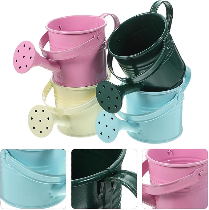 5PCS Watering Cans Kids Metal Watering Can Indoor Plants Small Watering s for Indoor Plants Watering Mini Gardening Water for s