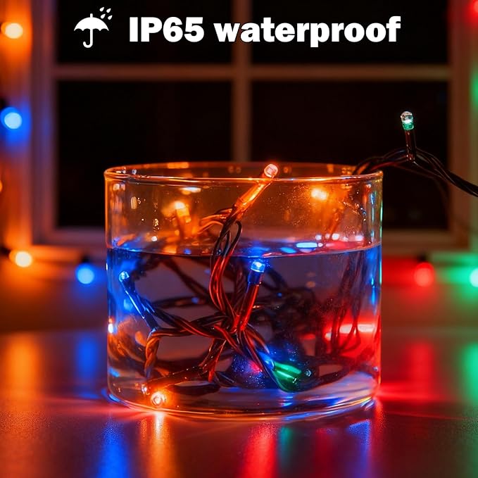 SOLARBABY 4 Pack Solar Christmas Lights Outdoor,Total 146Ft 400 LED Solar String Lights Outdoor with 8 Modes,Waterproof Multicolor Fairy Light for Outside Garden Yard Xmas Tree Christmas Decoration