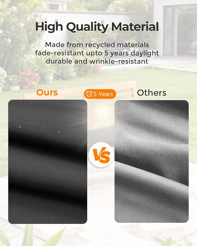 Outdoor Waterproof Bench Cushions 42x16x2 inches, Comfortable Cushion For Patio Porch Swing Garden Furniture Bench, High-Density Seat Cushion With Anti-Slip Bottom, Indoor Sofa Bay Window (Black)