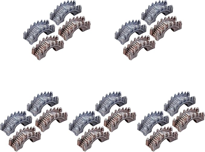 STOBOK 20 Pcs Miniature Fairy Garden Arch Bridge Figurines Figurines Micro Landscape Garden Bridge Terrarium Kit Micro Landscape Ornaments for DIY Kit