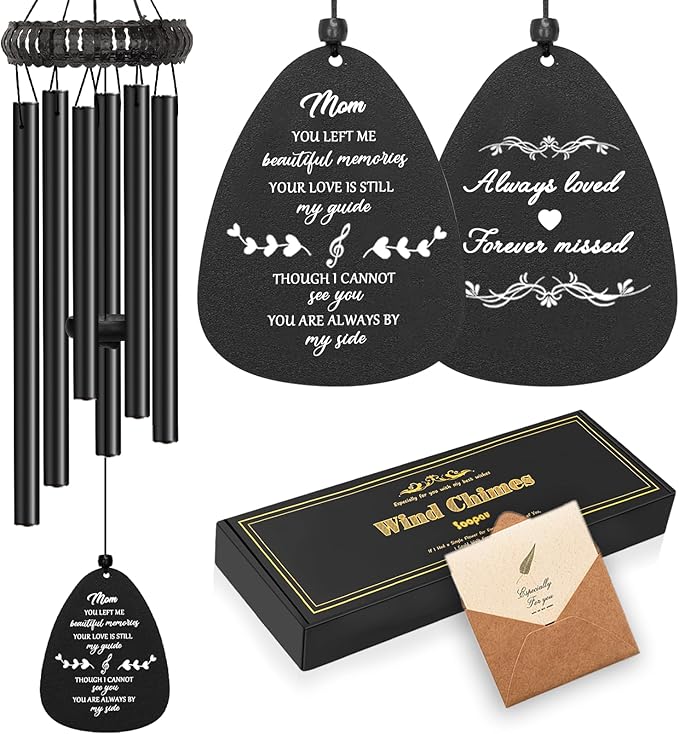 Sympathy Gifts for Loss of Mom, 30" Metal Memorial Wind Chimes for Loss of Mother, Loss of a Mother Sympathy Gifts, Windchimes in Memory of Mom