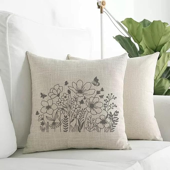 Flower Stencils for Painting, 14pcs Floral Stencils for Crafts Reusable, Drawing Templates On Wood Wall Canvas Fabrics Furniture DIY Home Decor Card Rock