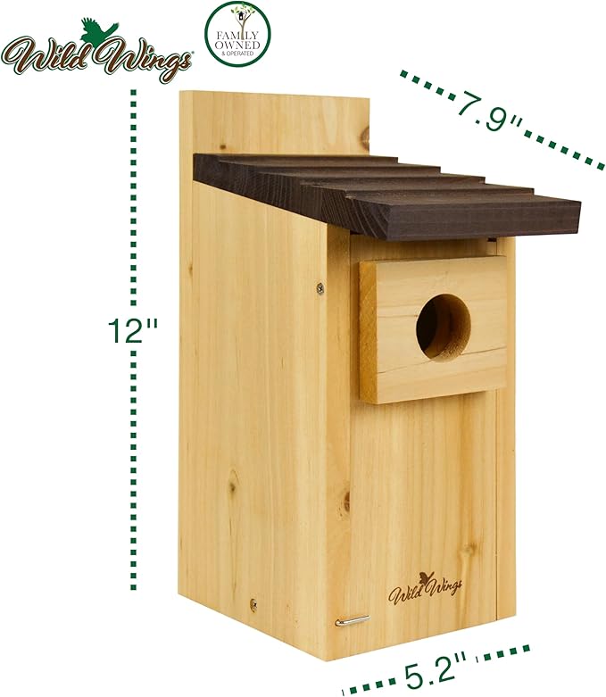 Wild Wings WWCH3 Cedar Blue Bird Box House,(Pack of 4)