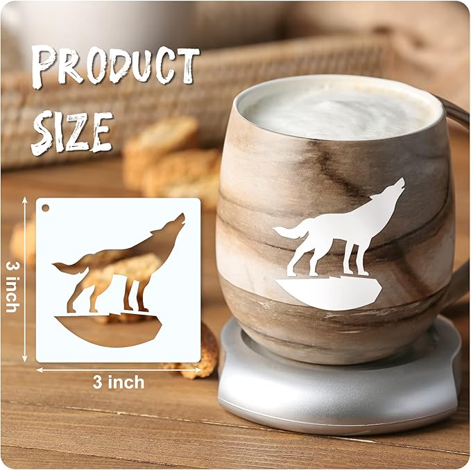 Marspark 66 Pcs Spring Easter Small Stencils for Crafts Reusable 3 Inch Stencils for Painting on Wood DIY Craft Paint Template for Wall Home Decor Card Rock Canvas Drawing Holiday (Animal)