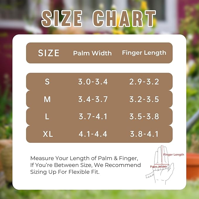 HANDLANDY Long Gardening Gloves for Men & Women, Pigskin Leather Rose Pruning Gloves, Breathable Thorn Proof Gauntlet Glove (Brown-Pigskin, XL)