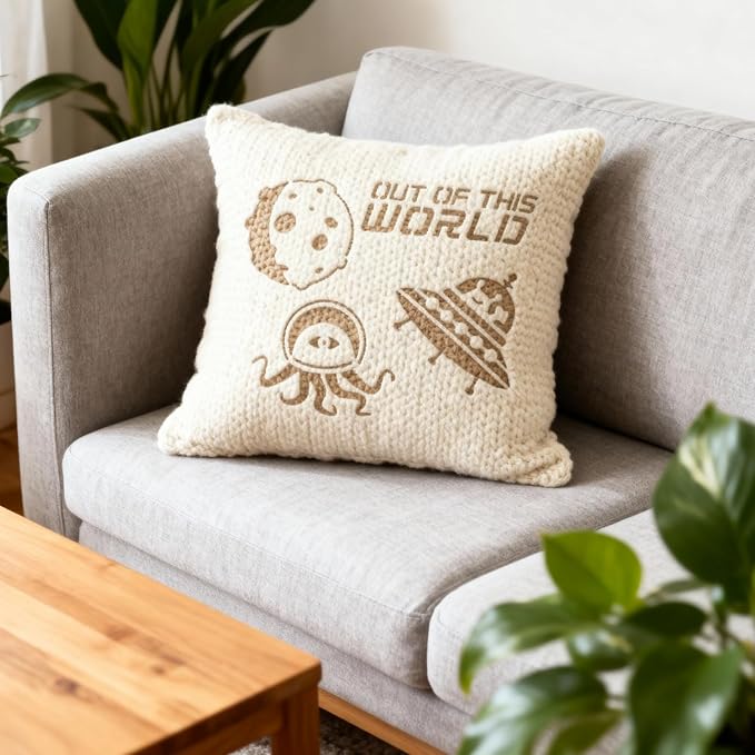 TIAMECH A4 Reusable Alien UFO Meteorite Stencil for Painting - Out of World Layering Template, DIY Wall Art, Wood Furniture, Scrapbook & Crafts (8.3x11.7inch)