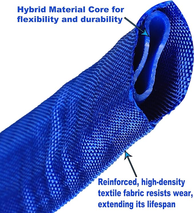 YOTOO Garden Hose 50 FT, Lightweight, Durable, Flexible, Non-Expanding, Kink-Free Water Hose with Solid Brass Fittings for Outdoor, Watering flants and flowers, Car Wash