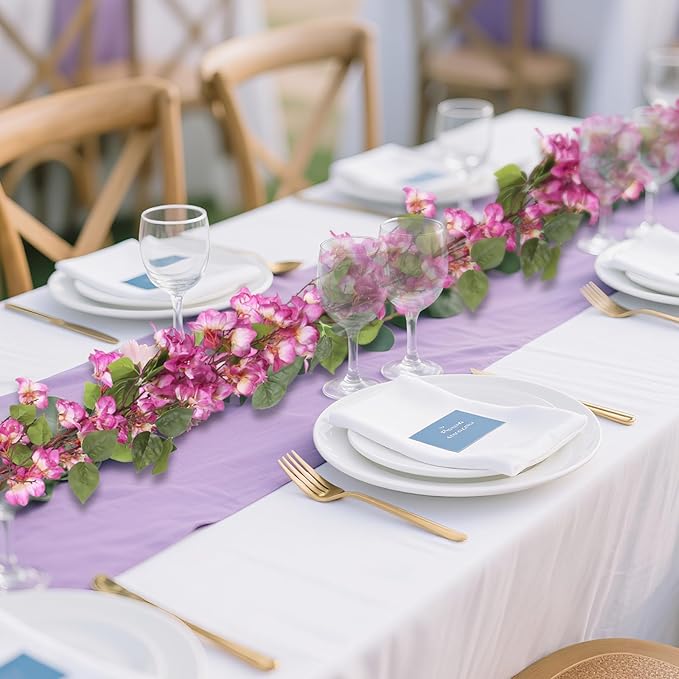 IPOPU Light Purple Bougainvillea Garland Artificial 5.9FT 1 PCS – Artificial Flower Garland, Faux Bougainvillea Vines for Backdrop, Party, Wall Decor