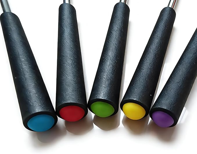 Telescoping Forks Smores Sticks for Fire Pit, 5 pcs S’mores Roasting Sticks for Camping, 6.3-11.4 Inch (10, 6.3-11.4 Inch)