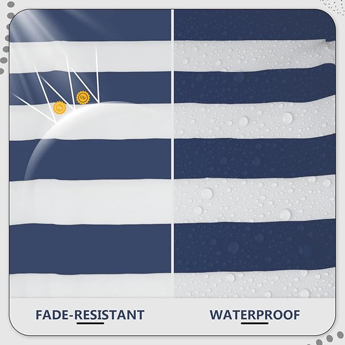 22" x 22" x 6" Outdoor Deep Seat Cushions Set - 2 Set Waterproof & Fade Resistant Patio Furniture Replacement Cushions, Non-Slip Outdoor Cushions Fit Loveseats, Couches, Chairs, and Sofas.