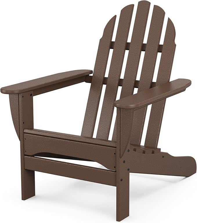 POLYWOOD AD4030MA Classic Outdoor Adirondack Chair, Mahogany
