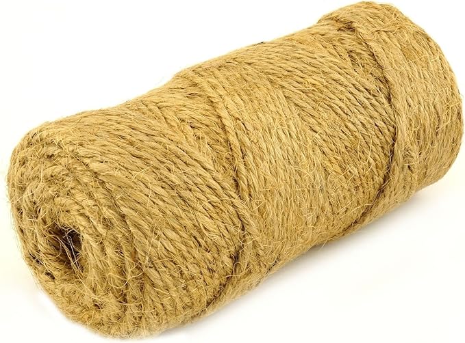 Rocky Mountain Goods Jute Twine Heavy Duty 520 ft - 3 Ply Strong Soft Natural Fiber Brown Jute for Plants, Gardening, Crafts, Macrame,Pictures, Gifts, Crochet, Tomatoes - Garden Twine String Rope