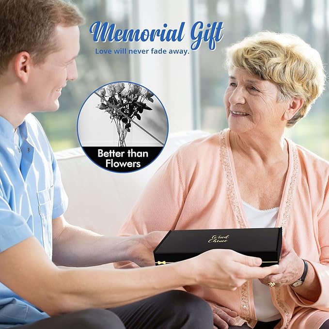 Sympathy Gift Wind Chimes for Outside - Memorial Gifts for Loss of Mother Mom Mama, Bereavement Gifts in Memory of a Loved One, Windchimes Outdoors Grief Condolence Remembrance Deep Tone Unique
