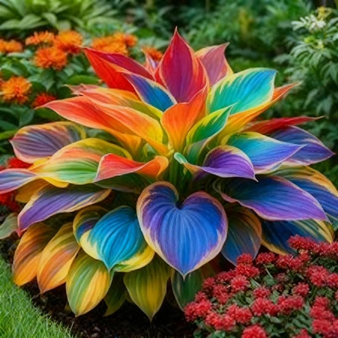 220+ Mixed Color Hosta Seeds for Planting - Hostas Seeds Rare Perennial, Flower Seed Beauties Easy to Grow Low Maintenance Heart Shaped Leaves Heart Hosta Plants for Outdoors Garden