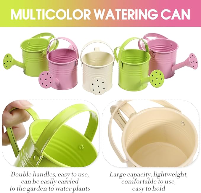 5PCS Watering Cans Kids Metal Watering Can Indoor Plants Small Watering s for Indoor Plants Watering Mini Gardening Water for s