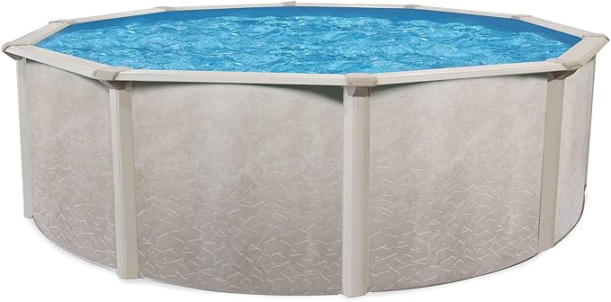 Aquarian Above Ground Pool Kit w/Pump & Leaf Skimmer, Phoenix Steel-Frame, 21', Transparent - Large Heavy-Duty Outdoor Family Swimming Pool for Backyard, Patio, and Yard
