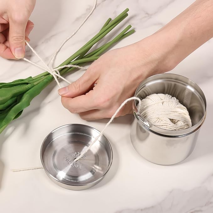 2 Pcs Cotton String Balls Cooking Strings Garden Twine Kitchen Butchers Twine for Meat Tying Baking Roasting DIY Project Craft Art