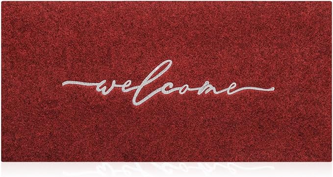 AAZZKANG Doormat Decorative Outdoor Mat Large 18"x48" with Non Slip Rubber Backing Ultra Absorb Mud Easy to Clean Outside Inside Doormat