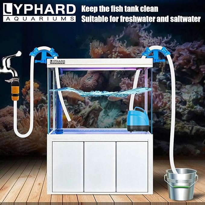 LYPHARD AQUARIUMS 105W Submersible Water Pump, 1005GPH High Lift 11.8ft Aquarium Pumps for Fish Tank, Pond, Fountain, Hydroponics, Waterfall