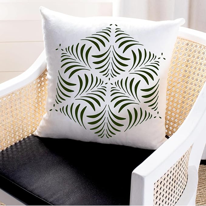 8 PCS Large Geometric Stencils, Reusable Plastic Drawing Template for Painting on Wall Wood Floor Tile DIY Art Furniture Home Decoration, 12 x 12 Inch