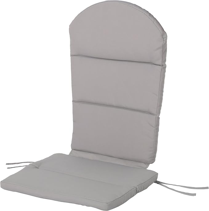 Christopher Knight Home Terry Outdoor Water-Resistant Adirondack Chair Cushions (Set of 2), Gray, 2 Count (Pack of 1), Grey