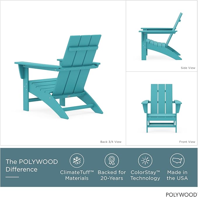POLYWOOD® Modern Adirondack Chair in Aruba