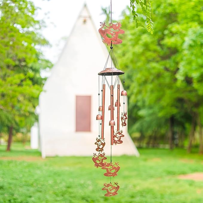 Frog Wind Chimes for Outside,Frog Gifts for Women/Men/Sympathy Memorial/Festival Birthday Gifts Metal windchimes Outdoors/Indoors,Patio,Garden Decor,Yard,Home Decor,Porch