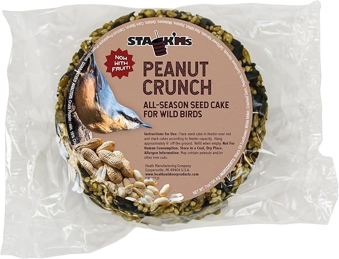 Heath Outdoor Products SC-63 7-Ounce Peanut Crunch Stack'Ms Seed Cake, 6-Pack
