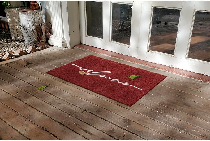 AAZZKANG Doormat Decorative Welcome Mat Large 24"x36" with Non Slip Rubber Backing Ultra Absorb Mud Easy to Clean Outside Inside Doormat