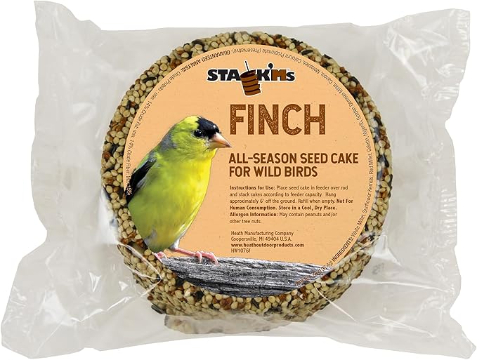 Heath Outdoor Products SC-65 7-Ounce Finch Blend Stack'Ms Seed Cake, 6-Pack