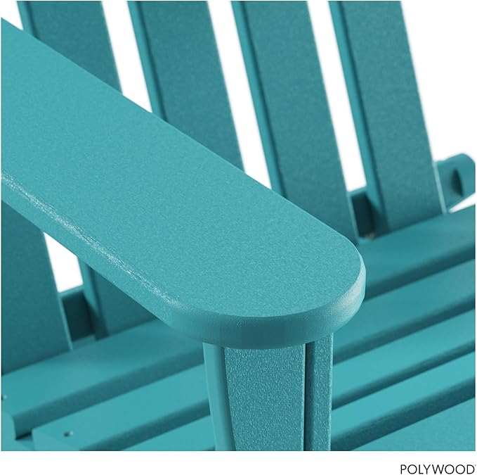 POLYWOOD AD5030AR Classic Folding Adirondack Chair, Height: 35.00" - Width: 29" - Depth: 35.00", Aruba