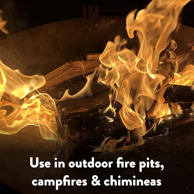 Billy Buckskin 1 Click Fire 19 LB Firewood Bundle – Juniper, Pinion & Mesquite & Fatwood Sticks - Split, Seasoned Firewood Logs for Fire Pit, Campfire, Fireplace, Wood Stoves and Outdoor Grilling