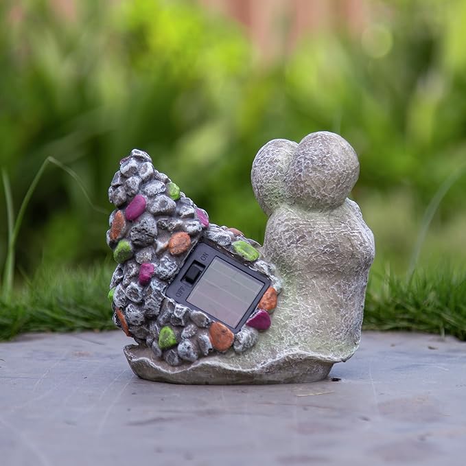 Snail with Light Up Eyes for Outdoors - Solar Powered Garden Snail Statue, Whimsical Decor - Decorations for lawns and grasslands、Balcony、Courtyard