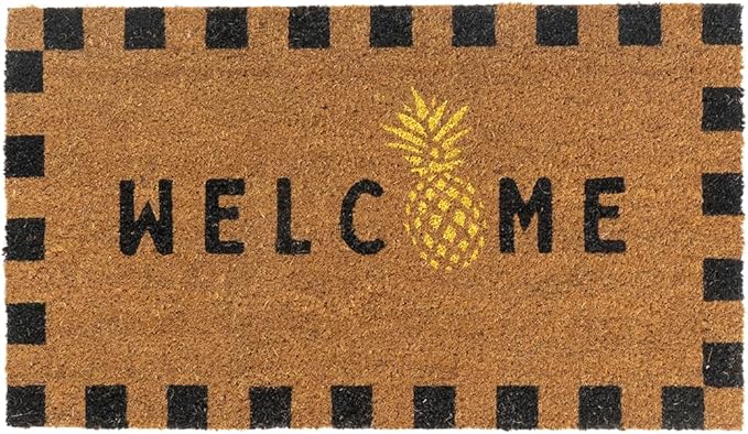 Folkulture Welcome Matt Outdoor | 16 x 28 Door Mats for Front Door Mat Outside Entrance | Eco Friendly | Welcome-Mats Cute | Coir Door Mats | Outdoor Decor for Home | Durable & Anti Slip