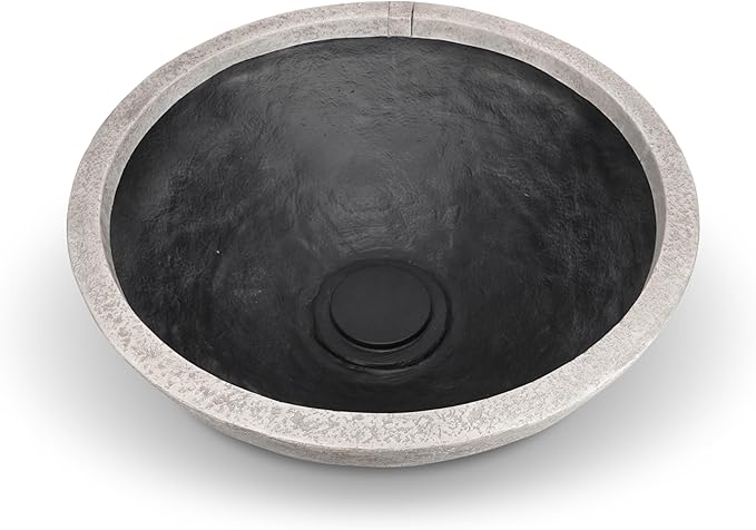 Aquascape Fountain Bowl Container Water Garden, Lunar Gray, 40 inch Dia (102 cm), 78396