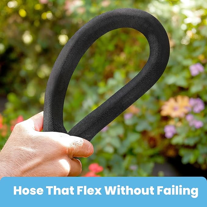 2025 Upgraded 50FT Non-Expanding Garden Hose, Lightweight, Flexible Ultra-Light Water Hose, Burst-Resistant, Lead-Free, Anti-Kink, High-Pressure