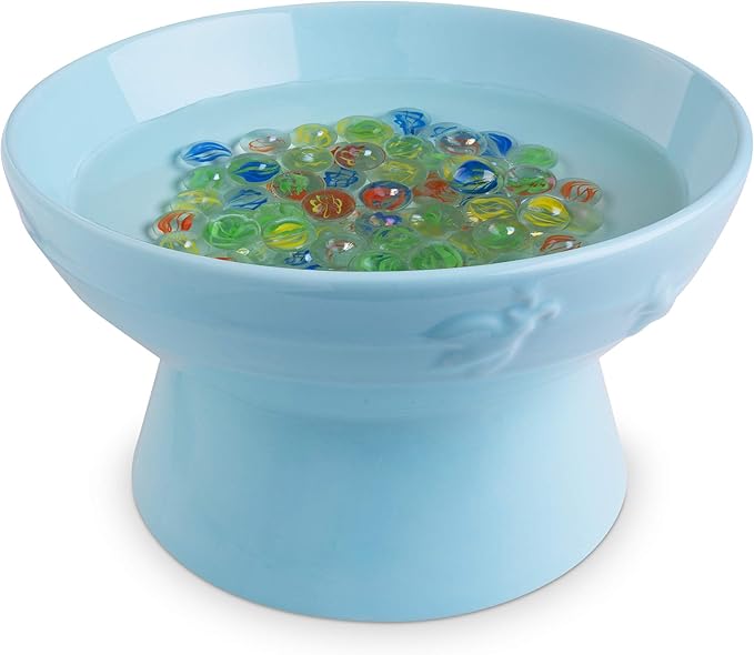 Navaris Bee Watering Station - Ceramic Bowl for Feeding and Watering Bees, Butterflies, Small Insects - Decorative Water Station for Gardens and Yards
