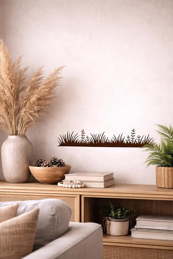 Grass Stencil – Landscape Grass Border Pattern Reusable Template for Painting, Crafting, Walls, DIY Art and Home Decor